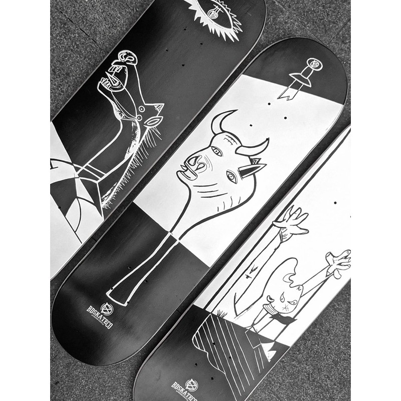 Mặt Ván Trượt Skateboard Cao Cấp Châu Âu - BDSKATECO GERNIKA SERIES BULL DECK 8.0