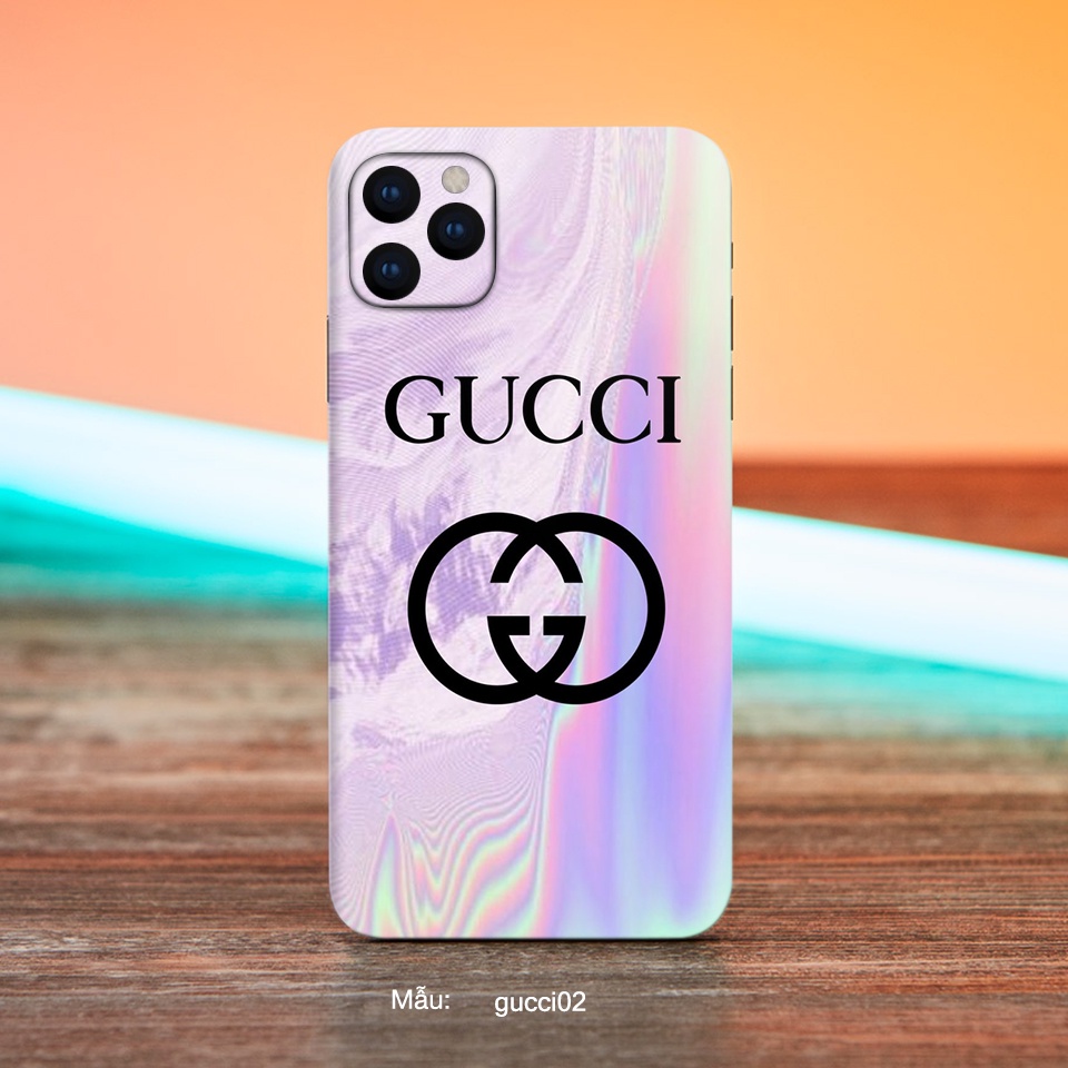 Miếng Dán iphone hình Gucci cho ip 6s/6splus/7/7plus/8/8plus/x/xr/xs/11/12/13/pro/max/promax/máykhác