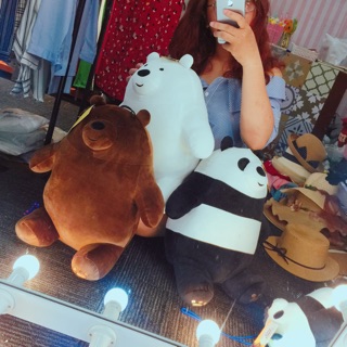 Gấu bông We bare Bear size to