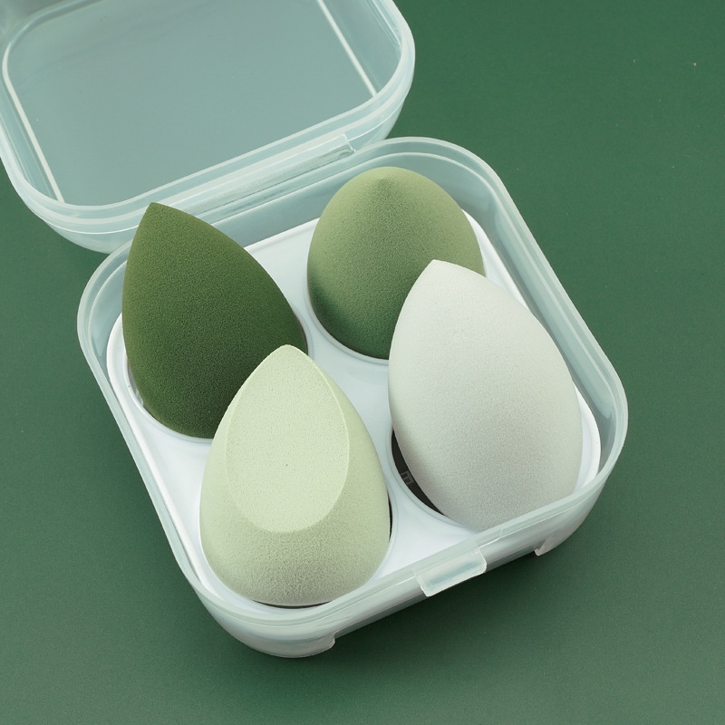 Set 4 Mút Trang Điểm Siêu Mềm Hình Quả Trứng Có Thể Sử Dụng Ướt Và Khô