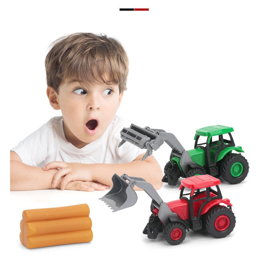Bộ Mô hình xe kéo làm nông 18 chi tiết cho bé hóa thân thành nông dân chính hiệu