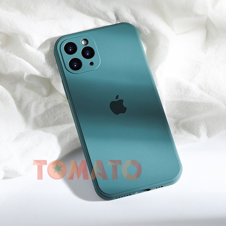 Ốp Chống Bẩn - Ốp Iphone 11 - Full Viền Cạnh Vuông IPhone 12  BẢO VỆ CAMERA Cho Iphone 11/11pro max - Phụ Kiện Tomato