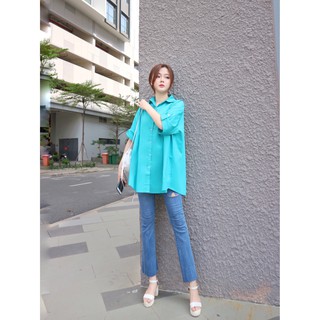 A31 ÁO SƠ MI FORM RỘNG DÀI