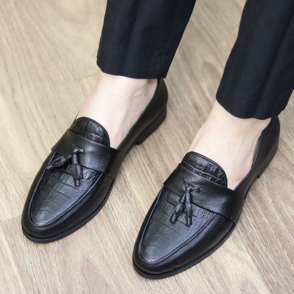 Giày Da nam cực chất xả kho giá gốc mã - giày lười nam -mã X091