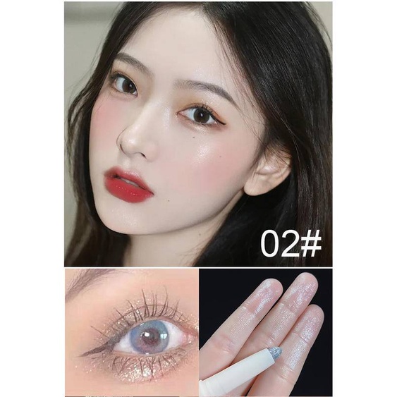 [Hàng mới về] Bút trang điểm mắt bắt sáng màu nhũ lì lâu trôi quyến rũ thời trang