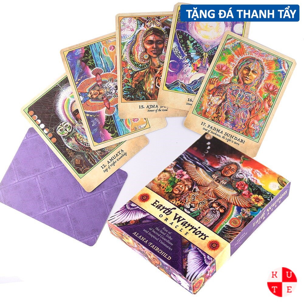 Bài Oracle Earth Warriors 44 Lá Bài Tặng Đá Thanh Tẩy C106