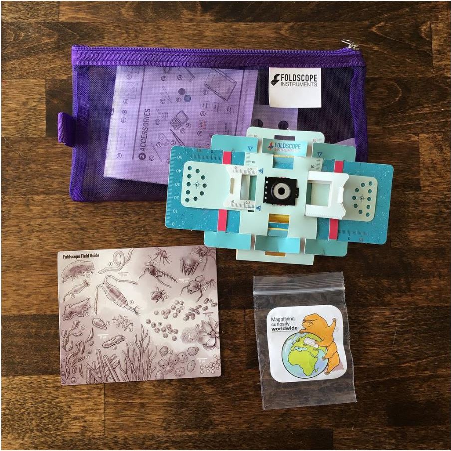 Kính Hiển Vi Bằng Giấy Foldscope – nghệ thuật xếp giấy Origami