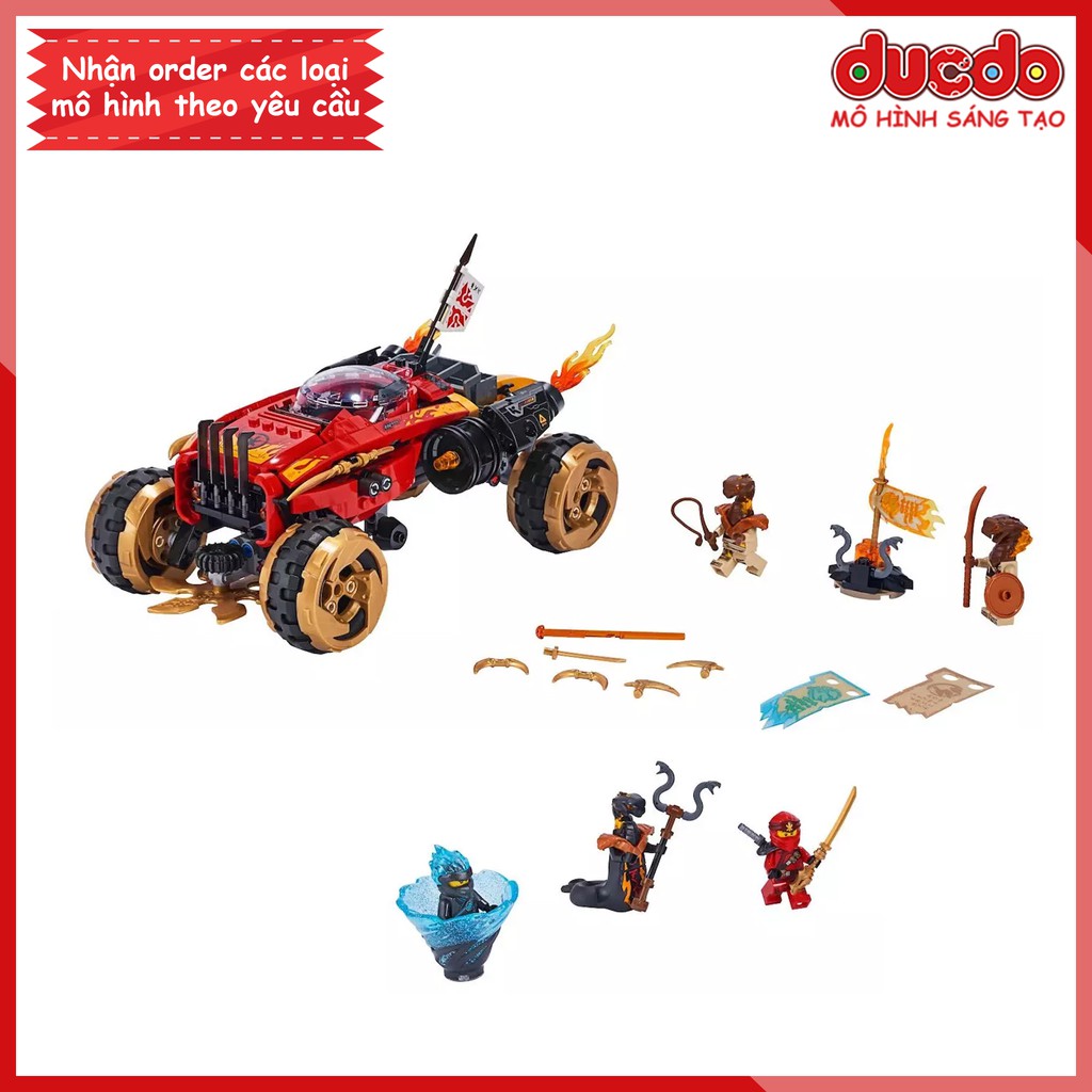 LARI 11330 Lắp ghép Ninjago siêu chiến xa Katana 4X4 - Đồ chơi Xếp hình Mô hình 70675 BELA