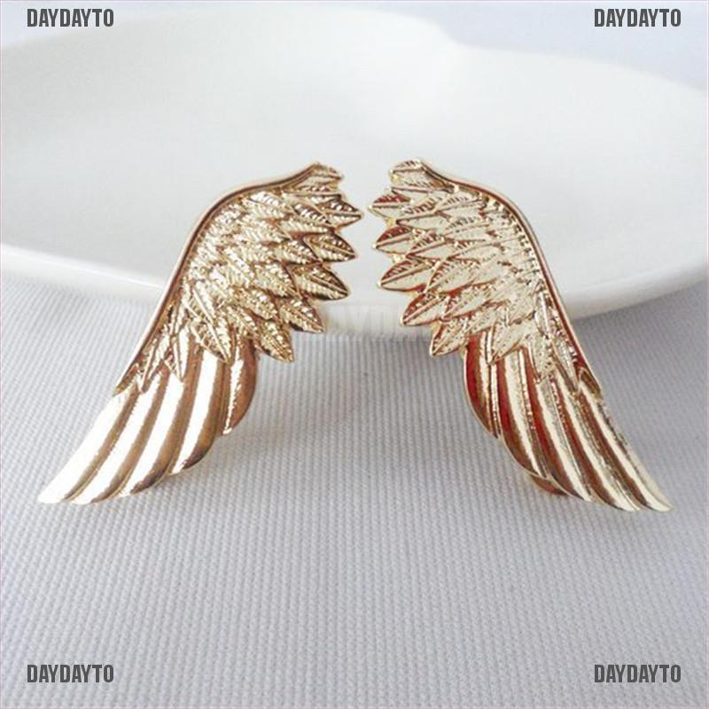 Set 2 Ghim Cài Cổ Áo Hình Đôi Cánh Thời Trang Cho Nữ