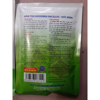 Chế phẩm men vi sinh nấm đối kháng trichoderma Đức Bình gói 200gr
