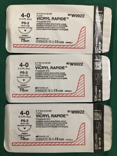 Chỉ khâu phẫu thuật Vicryl Rapide 4/0