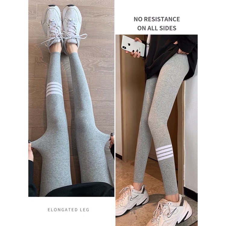 VN357 Quần legging thom kẻ ngang chất đẹp