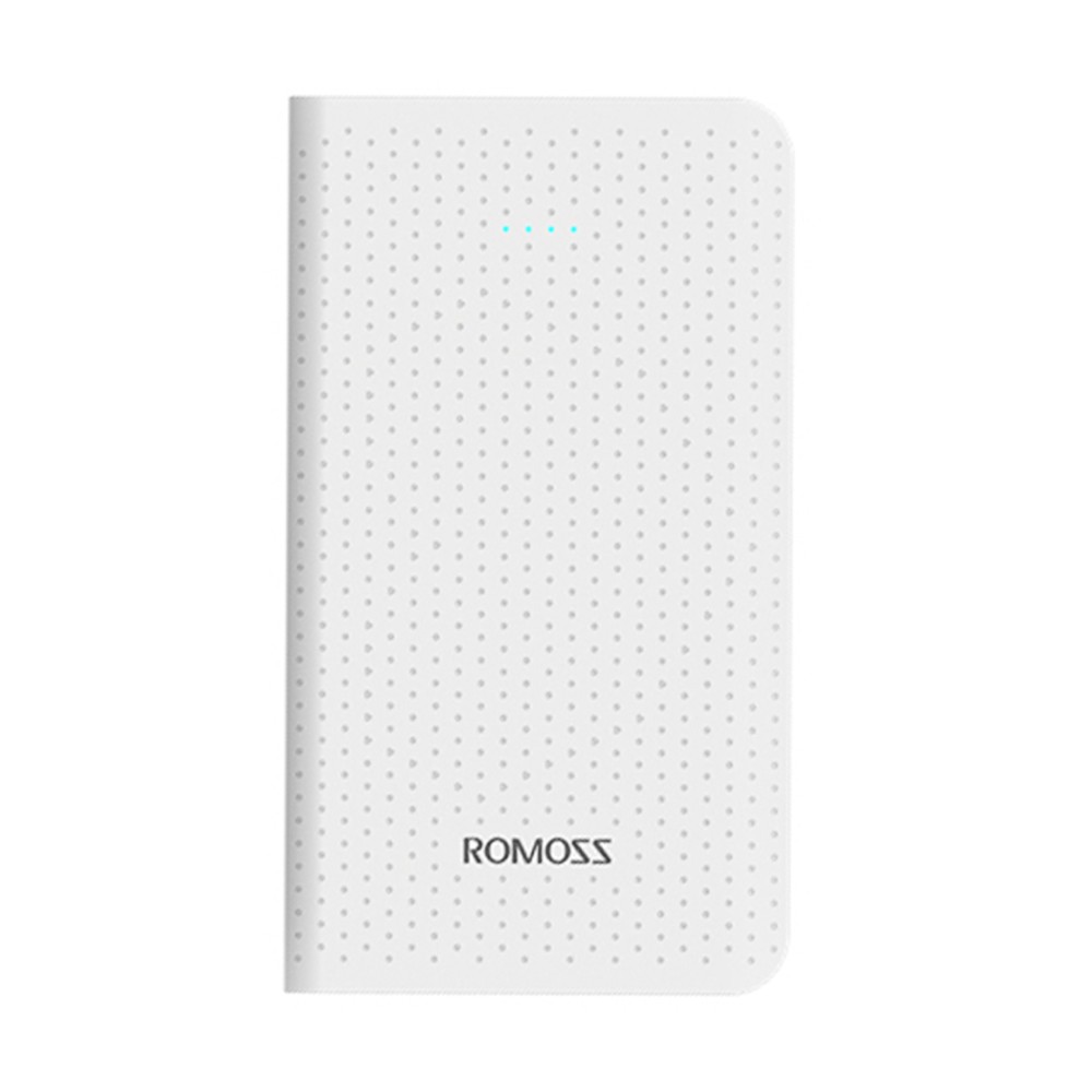 [Mã BMLT35 giảm đến 35K] Pin sạc dự phòng Romoss Sense mini 5.000mAh hỗ trợ sạc nhanh 2.1A (Trắng) tặng Đèn LED cổng USB