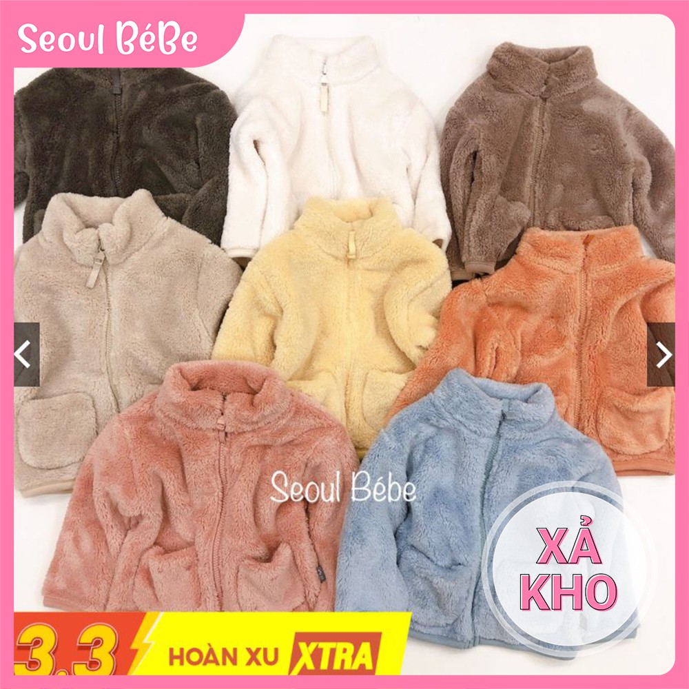 [SALE XẢ] ÁO KHOÁC LÔNG FLEECE CHO BÉ made in Korea