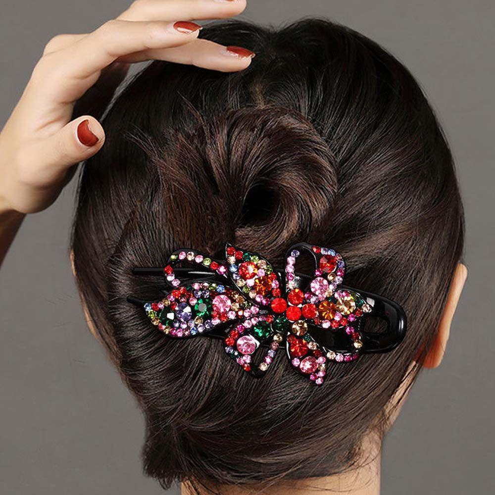 Kẹp Tóc Lấp Lánh Phong Cách Retro Cho Nữ|Kẹp Tóc Phong Cách Hàn Quốc Xinh Xắn Cho Nữ