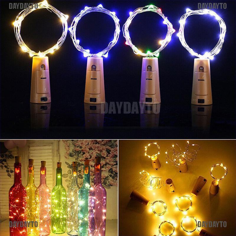 DAYDAYTO 1x bottle light fairy lights wine bottles LED cork bottle 1M 2M 10 20 LED [376PH]