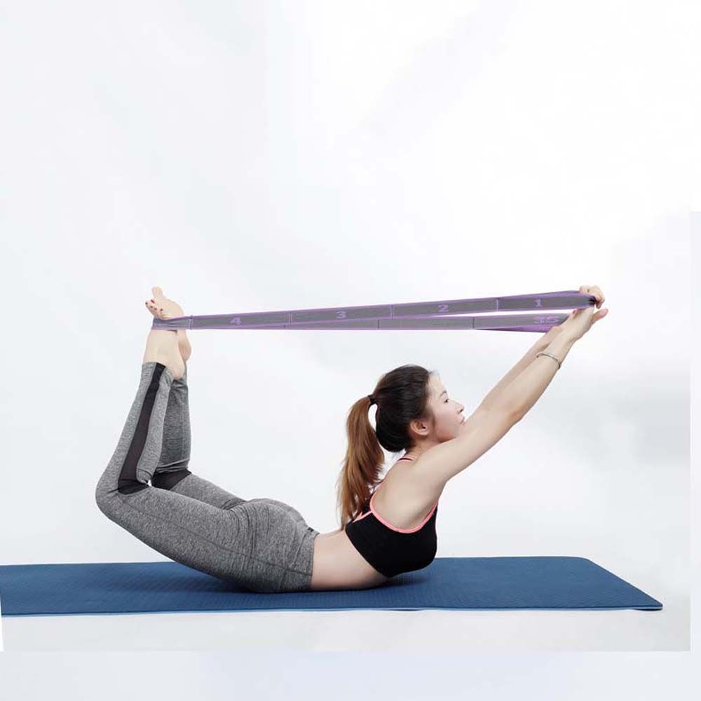 Dây Đai Kháng Lực Bằng Nylon Co Giãn Nhiều Vòng Hỗ Trợ Luyện Tập Yoga / Pilates / Thể Hình