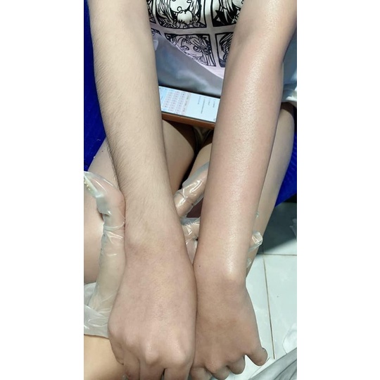 Combo wax lông nóng loại tốt giá rẻ&lt;Bát +Sáp +Que + Mỡ&gt; tẩy lông đơn giản nhất tại nhà