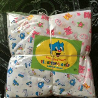 Sét 10 tã chéo cotton cho bé sơ sinh