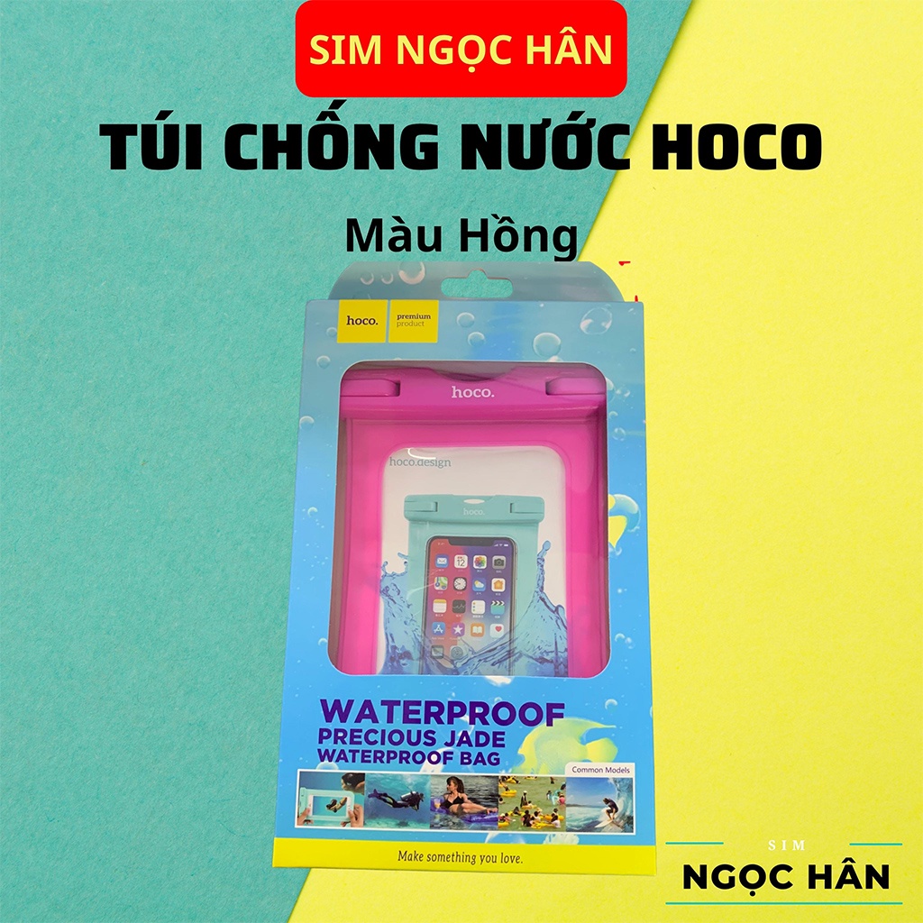 Túi Chống Nước Chính Hãng HOCO - Cảm ứng tốt cho các dòng điện thoại Đi Biển/ Đi Bơi - Hàng Chính Hãng