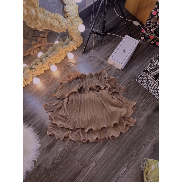 SET ÁO HAI DÂY DẬP LI KÈM QUẦN ĐÙI CAO CẤP