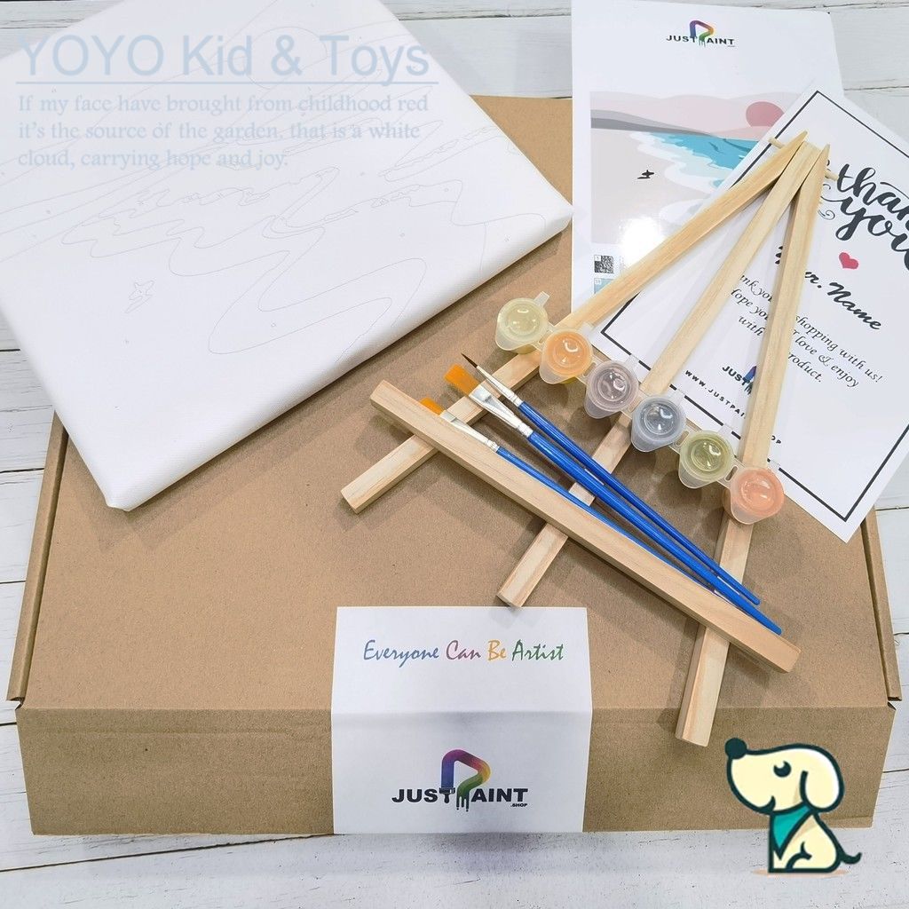 YoYo❤️ Wall Art /Dầu Số Hóa Tự Tô Màu Theo Số/  DIY Canvas Acrylic Paint / Painting kit / Deco Colouring art / 20X20CM noframe 12 XH123 | BigBuy360 - bigbuy360.vn