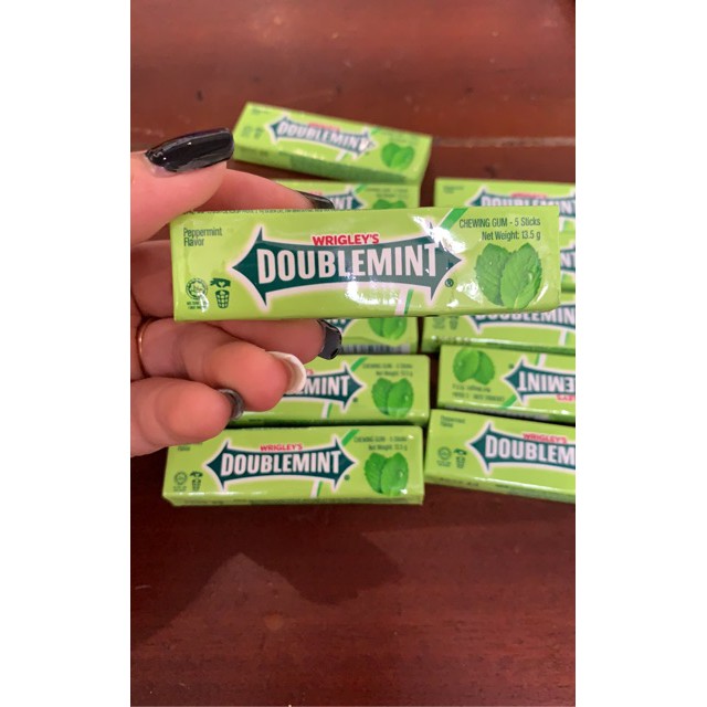 Kẹo Gun Hương Bạc Hà Doublemint Wrigley's thanh 13,5g