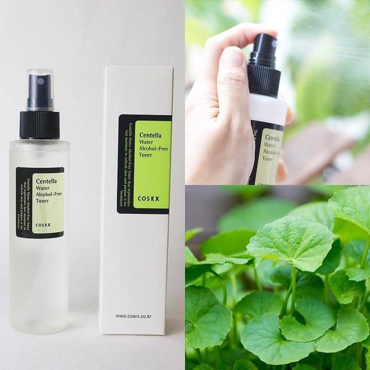 {XẢ KHO SỈ} Nước Hoa Hồng Không Cồn, Giảm Mụn, Dịu Da Chiết Xuất Rau Má COSRX Centella Water Alcohol-Free Toner 150ml