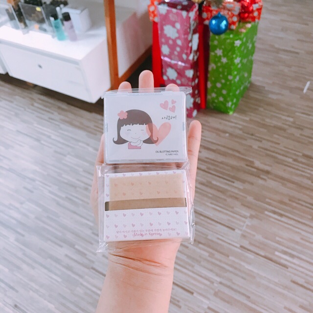 Hộp giấy thấm dầu hàn quốc Carenel 100 tờ | BigBuy360 - bigbuy360.vn