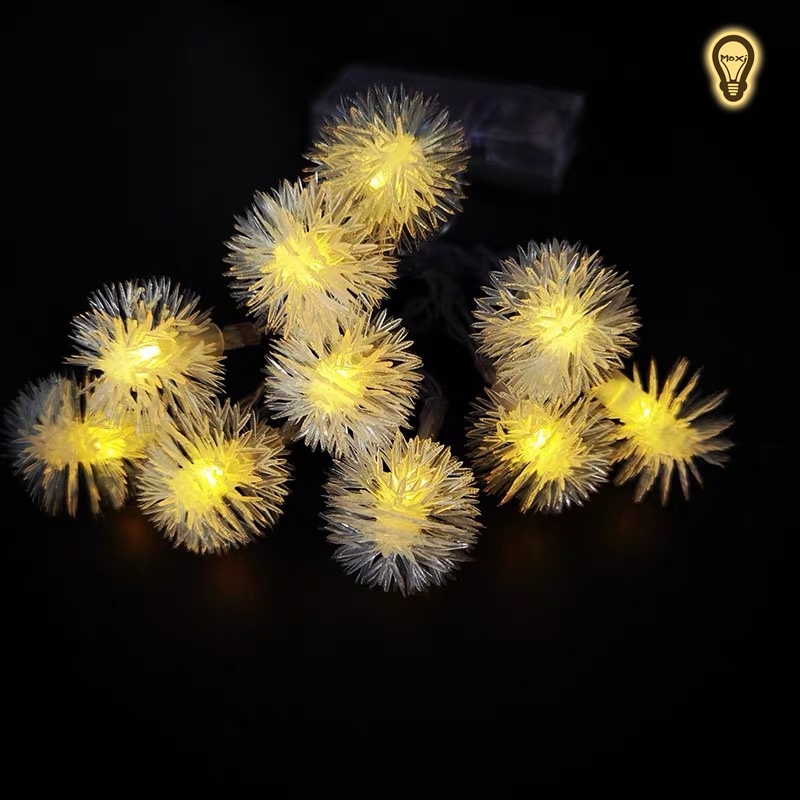 Đèn LED hoa tuyết năng lượng mặt trời làm đèn decor, trang trí sân vườn ,ban công,ngoài trời không thấm nước.