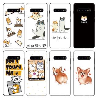 Ốp điện thoại TPU chống trượt hình chó đáng yêu cho Samsung Galaxy S10 Plus / S10E
