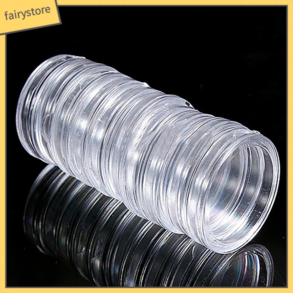 10 hộp đựng tiền xu trong suốt kích thước 18mm đến 50mm
