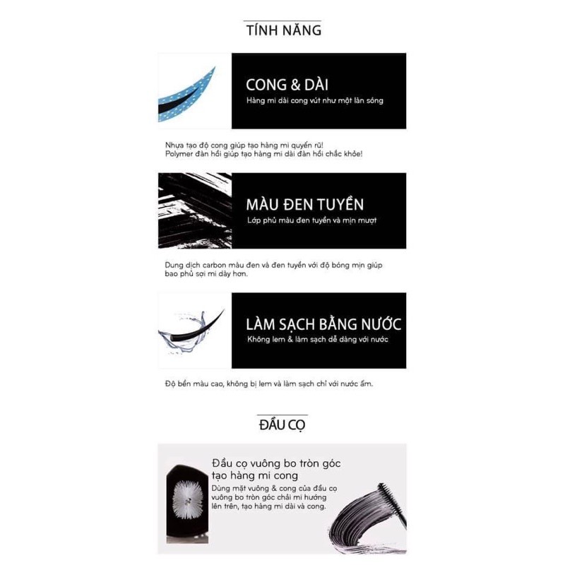 Chải Mi Mascara Missha Mega Volume Và Over Lenghthening | BigBuy360 - bigbuy360.vn