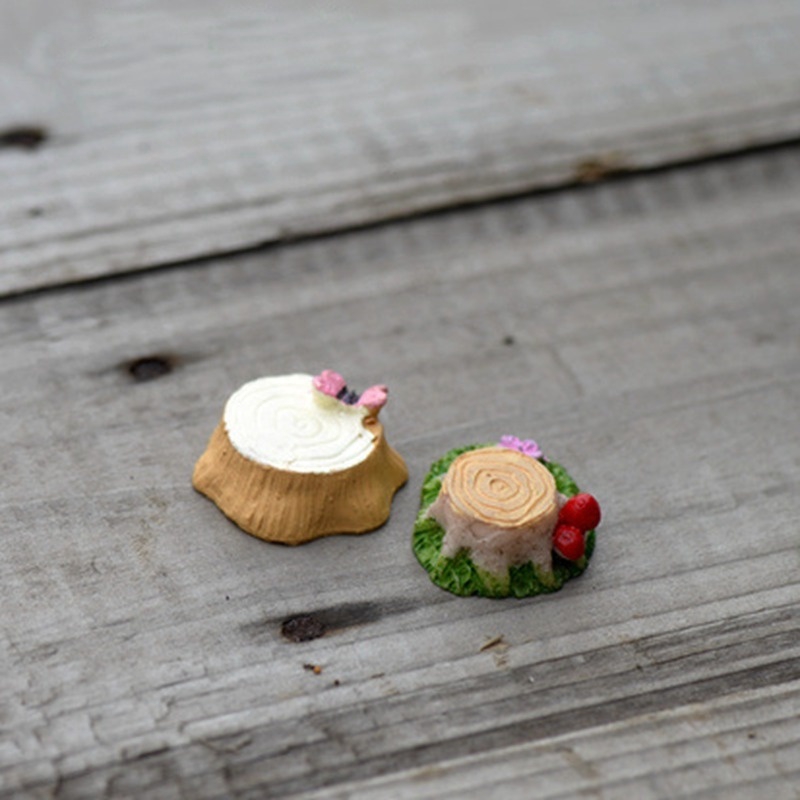 Set 2 mô hình gốc cây trang trí sân vườn độc đáo sinh động