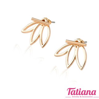 Bông tai vành lá - Tatiana - b2886