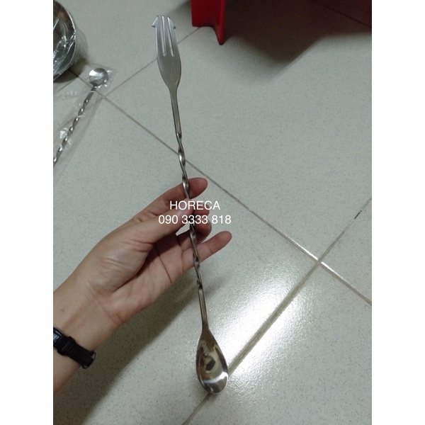 Muỗng pha chế - BAR SPOON (thìa khuấy, muỗng inox cán dài) - 26cm