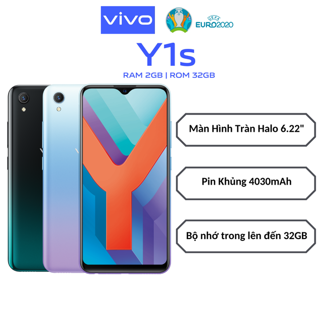 Điện thoại Vivo Y1s 2GB + 32GB - Hàng chính hãng