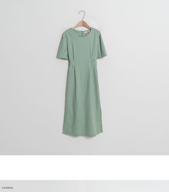 [ Mã FAMAYWA2 giảm 10K đơn 50K] Đầm suông chữ A cổ tròn ngắn tay phối dây lưng | BigBuy360 - bigbuy360.vn