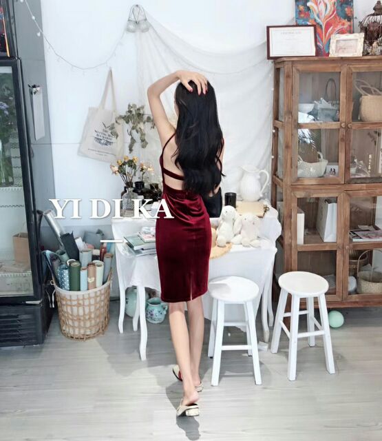 Đầm body nhung sexy