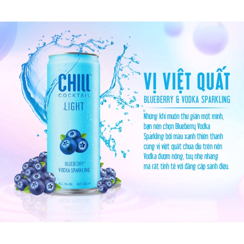 COMBO 2 thùng Chill Cocktail lon mix vị - Nước trái cây lên men - Chuẩn gu đúng điệu