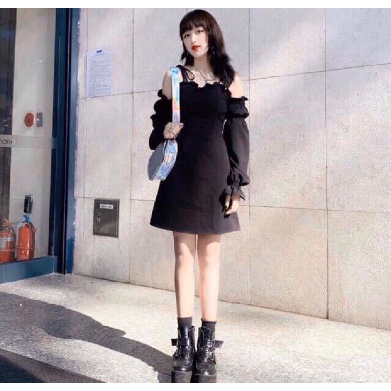 ĐẦM XOÈ HỞ VAI BUỘC NƠ XINH XẮN | BigBuy360 - bigbuy360.vn