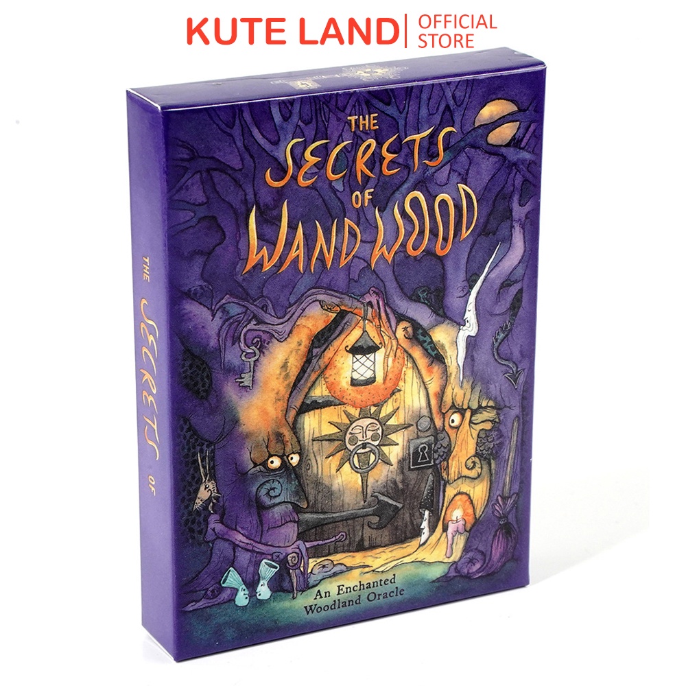 Bộ Bài Secrets Of Wand Wood Oracle 45 Lá Bài Tặng Đá Thanh Tẩy SB68