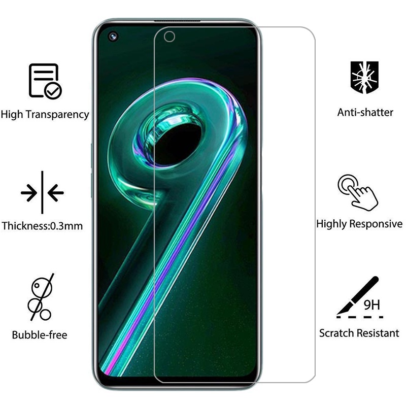 Kính Cường Lực Bảo Vệ Màn Hình Cho Realme 9i 8i 8 9 Pro Plus Narzo 50 50A Prime Realme C33 C30 C35