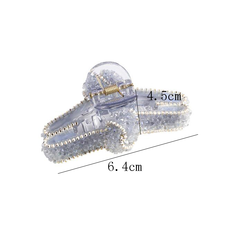 Kẹp tóc đính đá nhân tạo thời trang phong cách Hàn Quốc cho nữ