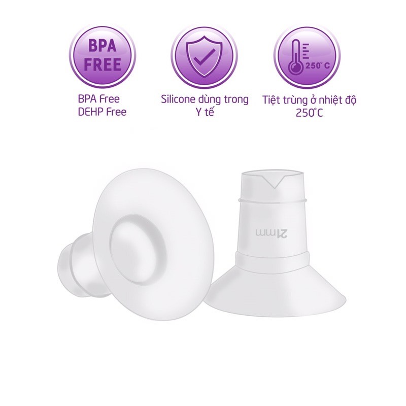 Trợ phễu Silicon - Đệm giảm size phễu / cup hút sữa Newfit Mama's Choice