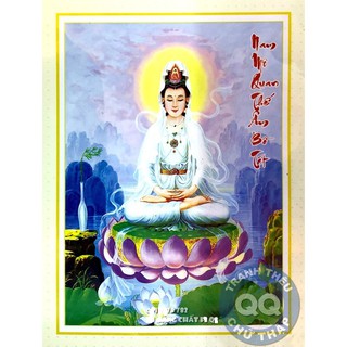 Tranh thêu chữ thập Quan Âm Bồ Tát Ngồi X8056 kt 64x49cm