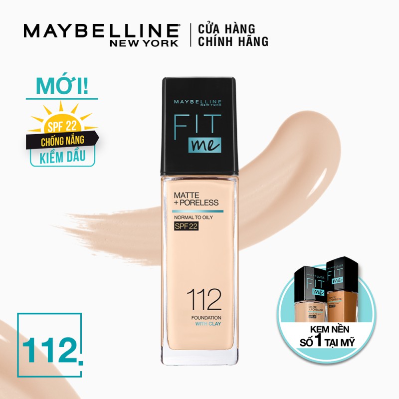 [Bộ trang điểm] Kem nền kiềm dầu chống nắng Fit Me 30ml + Kem lót mịn da Baby Skin 22ml Maybelline New York | BigBuy360 - bigbuy360.vn