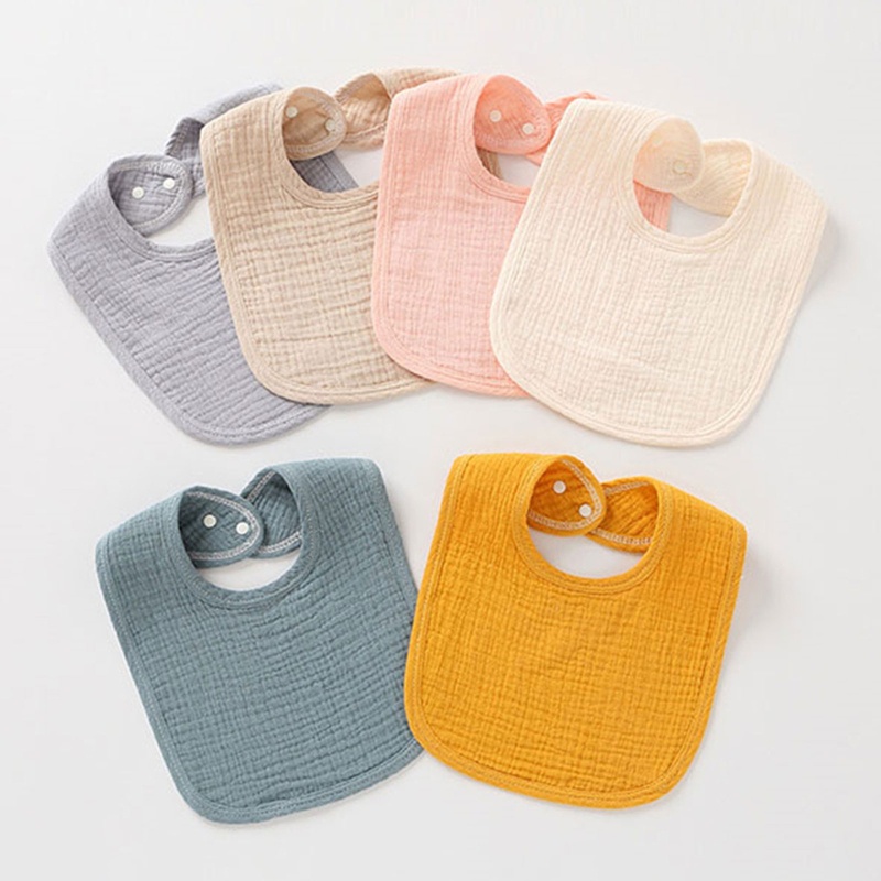 Yếm Vải Gạc Cotton 4 Lớp Dành Cho Em Bé