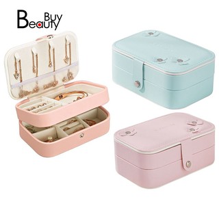 Hộp đựng trang sức 2 tầng tiện lợi