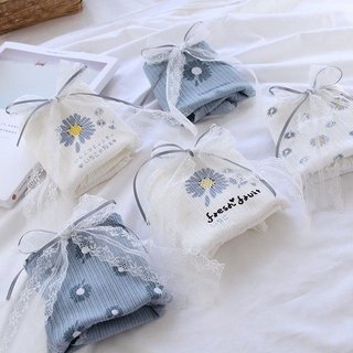 [CHE TÊN 100%] Quần Lót Nữ Cute LMD28 Quần Chíp Hoa Cúc Nơ Ren Chất Cotton Quảng Châu Cao Cấp Sexy Xịn Đẹp Lamodu Shop